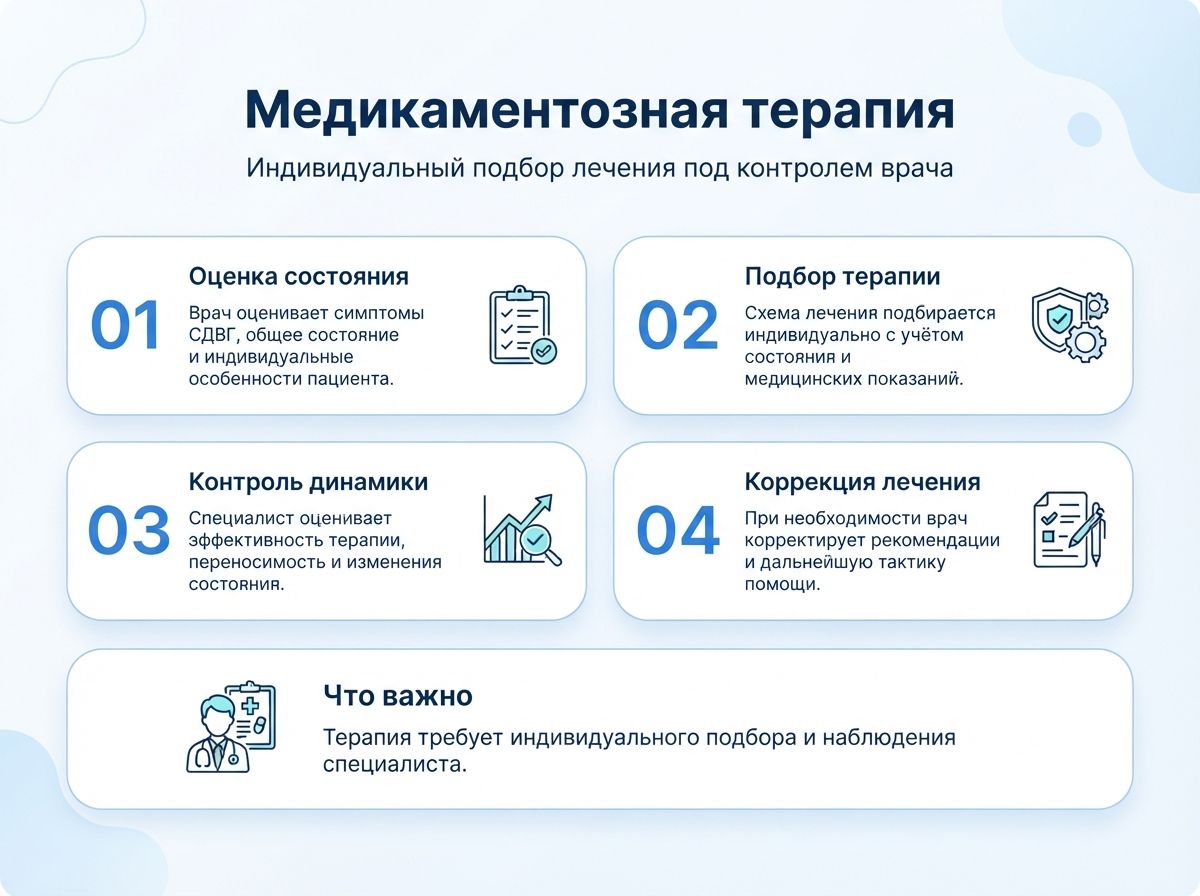 Лечение СДВГ в Вуктыле у детей и взрослыхинфографика